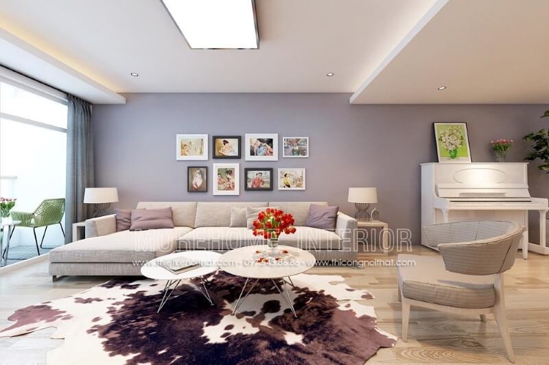 Moresofa gợi ý mẫu sofa góc L hiện đại bọc nỉ sang trọng cho chung cư